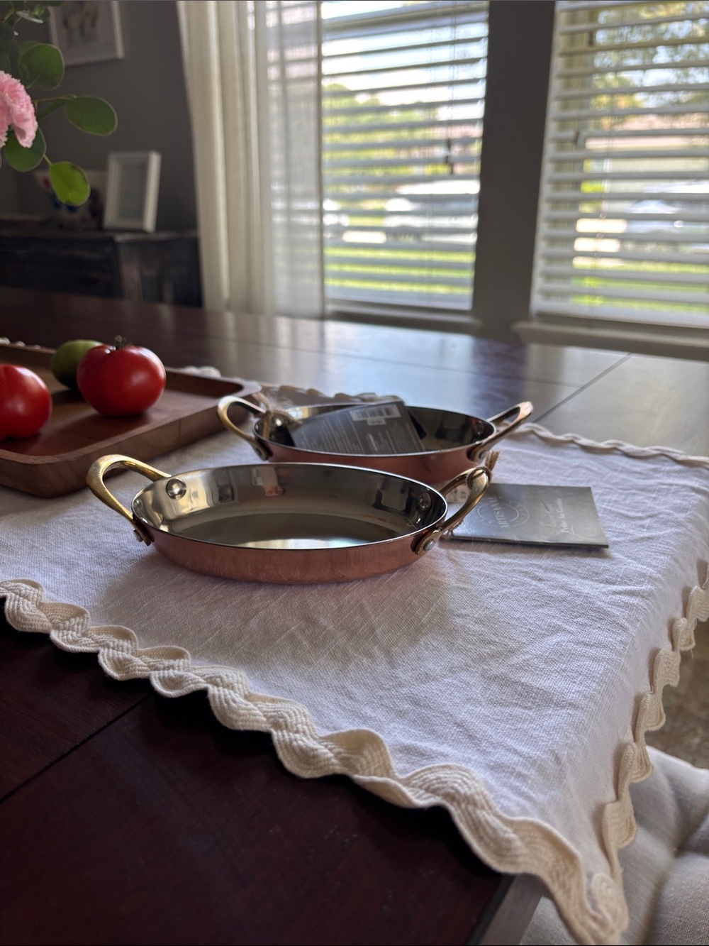 Copper Plated Mini Oval Au Grantin set. NEW